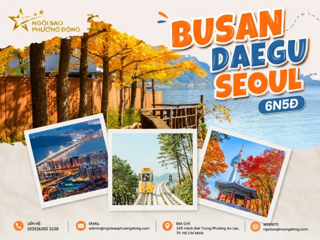 KHÁM PHÁ XỨ SỞ KIM CHI – HÀN QUỐC BUSAN – DAEGU – SEOUL 6N5D