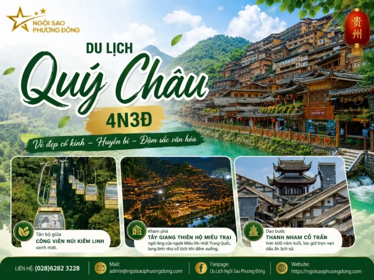 DU LỊCH QUÝ CHÂU 4N3Đ