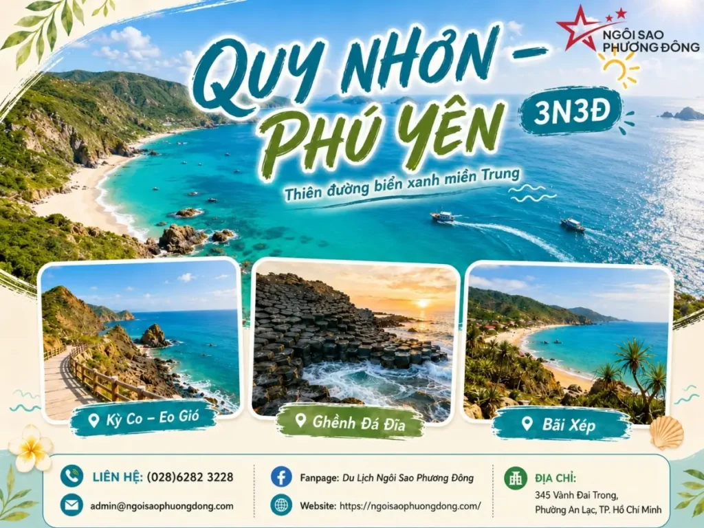 QUY NHƠN – PHÚ YÊN 3N3D