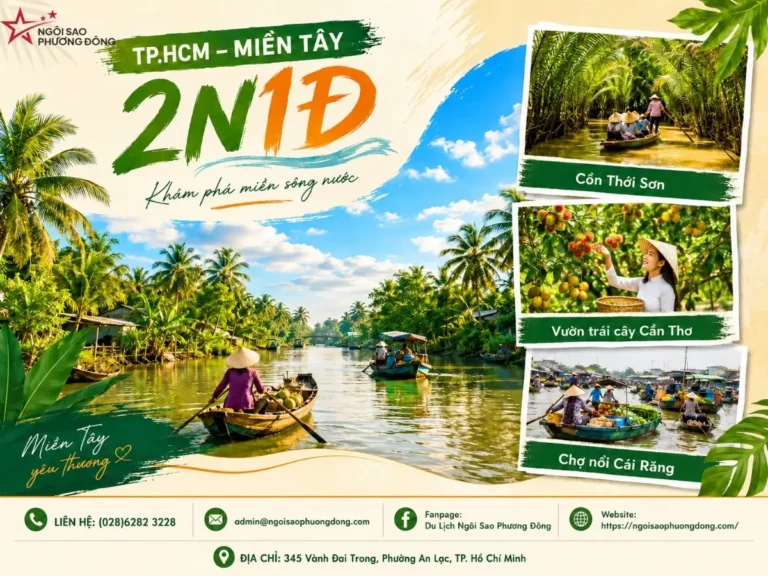 TP.HCM – MIỀN TÂY 2N1D